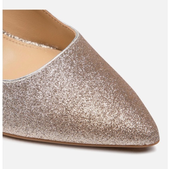 MICHAEL KORS DOROTHY SILVER GOLD ombre DEGRADÉ GLITTER flex pump heels size 10 - Picture 8 of 14